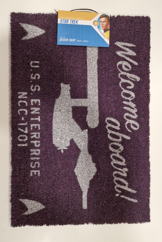 Zerbino Star Trek Welcome Aboard Cm 60X40 - Gp85396 Zerbino Star Trek Welcome Aboard Cm 60X40 - Gp85396